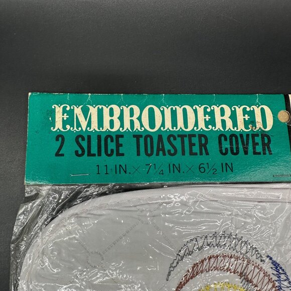 Vintage Kitchen Appliance Covers Dora May Embroidered Rooster Chicken Toaster - Picture 4 of 8